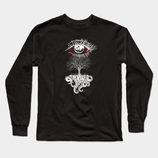 Eye Tree Octopus - Gothic Nature Design Long Sleeve T-Shirt